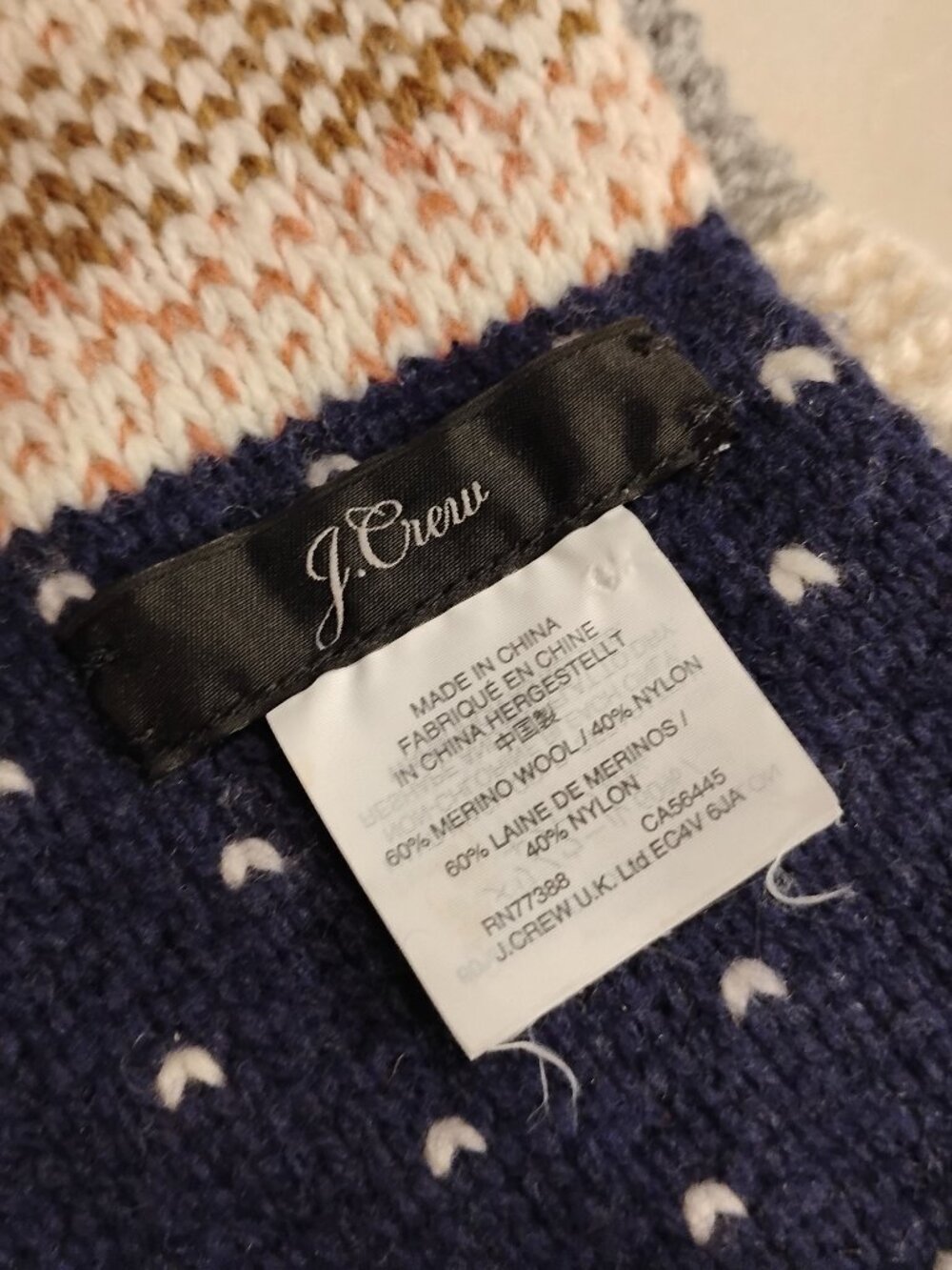 J.Crew To air Isle scarf. New in a gift box no tags.